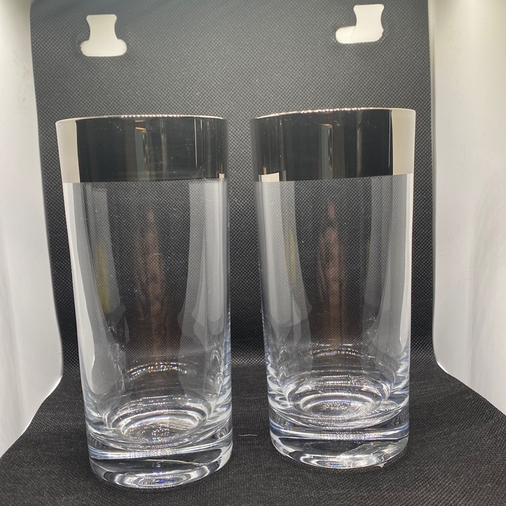 Set (2) West Elm high ball glasses, never used.